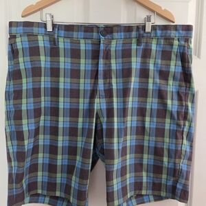 Tommy Bahama Plaid Size 42 Shorts - Blue, Green - Weight Loss Closet Cleanout